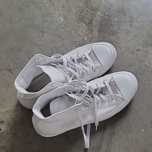 White converse high tops